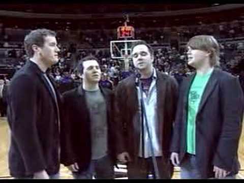 The Brightwings sing the National Anthem NBA Game