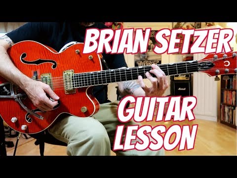 Solo like Brian Setzer - Guitar Lesson w/tabs