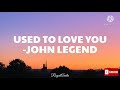 Used To Love U - John Legend (Audio)