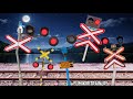 Railroad Crossing That Is Trying To Fit In Железнодорожный переезд