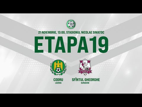 LIVE: DIVIZIA NAȚIONALĂ,Etapa 19 ,CS CODRU  - FC SFÎNTUL GHEORGHE  21.11.2020, 13:00