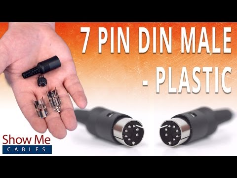 How To Install The 7 Pin DIN Male Solder Connector - Plastic