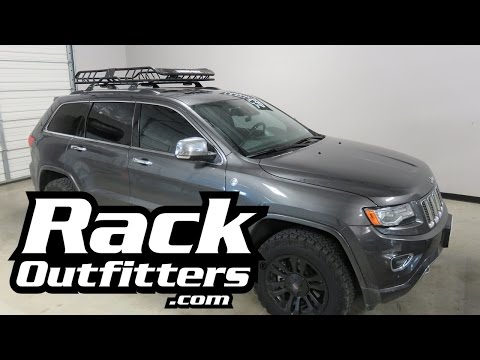 Jeep Grand Cherokee with Rhino Rack Large XTray Roof Rack Cargo Safari Basket Cage
