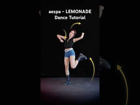 aespa - LEMONADE dance tutorial, slowed, mirrored, with SingSinging #aespa_lemonade @aespa