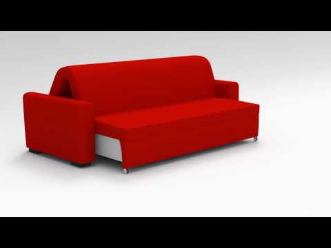 Прямой диван Лимож 1400, TFK Стандарт в Перми - видео 1