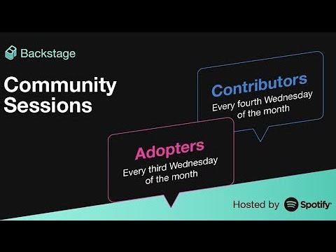 Backstage Community Session — Jan 18, 2023