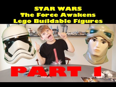 STAR WARS THE FORCE AWAKENS BUILDABLE FIGURES PART 1 Rey and Stormtrooper