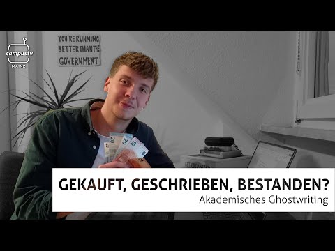 Gekauft, geschrieben, bestanden? – Akademisches Ghostwriting