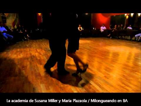  Susana Miller  and  Hector Chidichimo  are  dancing  to  the  tango  "  Poema  "  by  Francisco Canaro