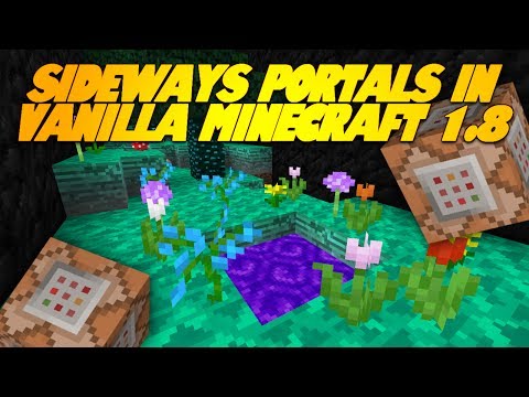 Mind-Blowing Sideways Portals in Minecraft 1.8!