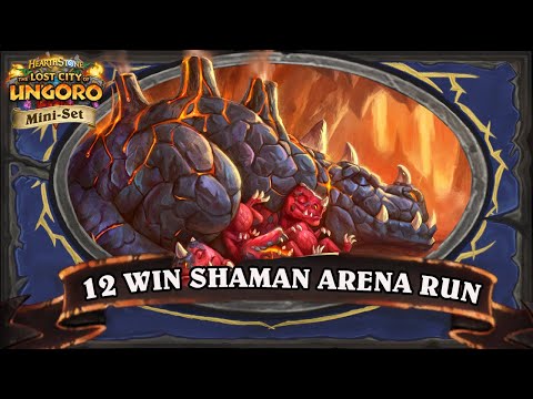 My First Quest Shaman Deck! - 12 Win Shaman Hearthstone Underground Arena Run