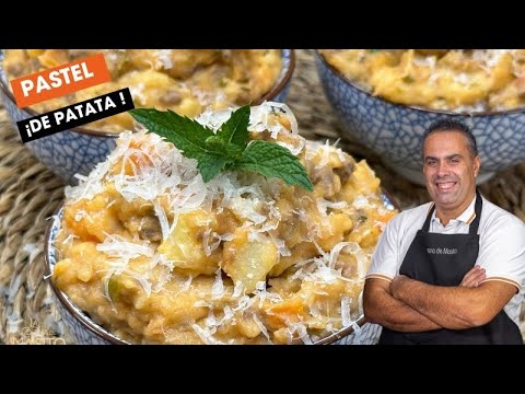 Pastel de patata con boloñesa de ternera