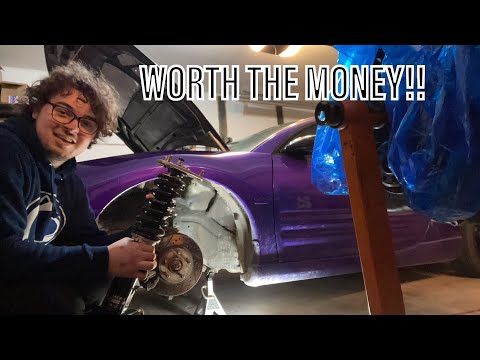 HOW TO INSTALL COILOVERS! BC Racing BR series coilovers on a 3G Mitsubishi Eclipse!!