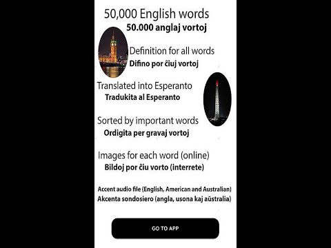 English esperanto dictionary