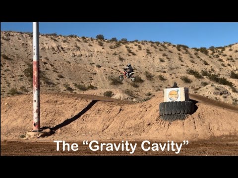 3rd grade Motocross Racer jumps the "Gravity Cavity!" on KTM 65cc dirtbike! Loves Moto!