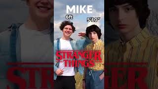 STRANGER THINGS: Characters Real Life Heights… #shorts #strangerthings #netflix