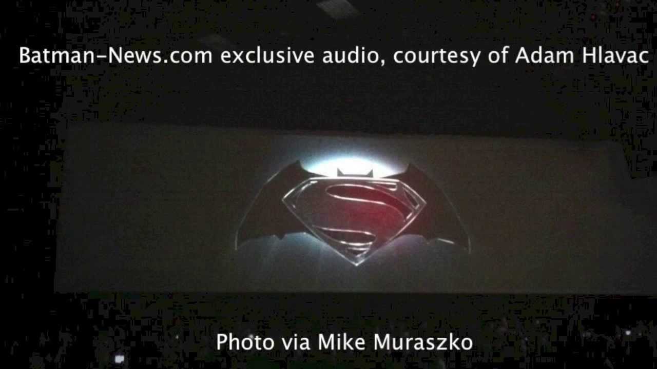 Batman/Superman movie announcement audio | Batman-News.com - YouTube