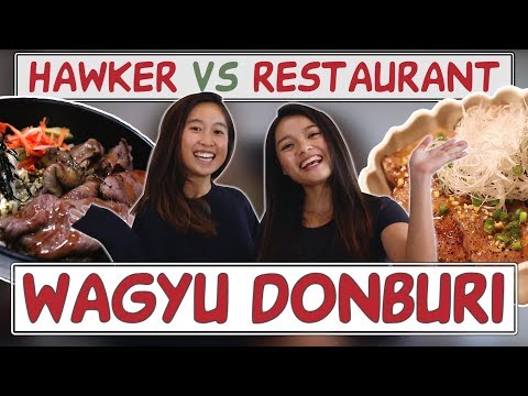 HAWKER VS RESTAURANT | Wagyu Beef Donburi from Don and...