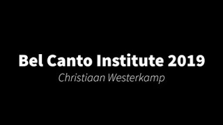 Bel Canto Institute Summer 2019 Audition
