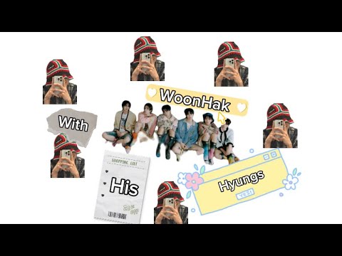 WoonHak🧸 with his 5hyungs (adored and teased by his hyungs ) { #boynextdoor#woonhak }