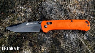 Ozark Trail D2 Knife Hard Use/In Depth Test (It Broke)