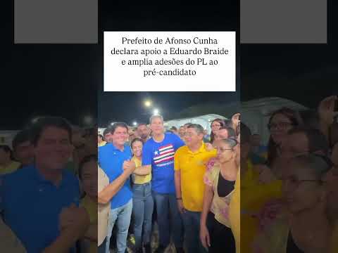 Prefeito de Afonso Cunha declara apoio a Eduardo Braide e amplia adesões do PL ao pré-candidato
