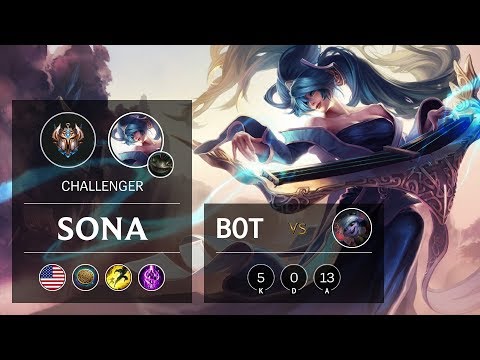 Sona Bot vs Tristana - NA Challenger Patch 9.19
