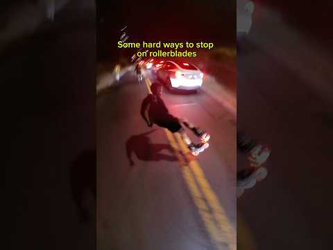 Harte Stopps auf Rollerblades #hockey #skating #skate #rollerblading #rollerskating #rollerblade