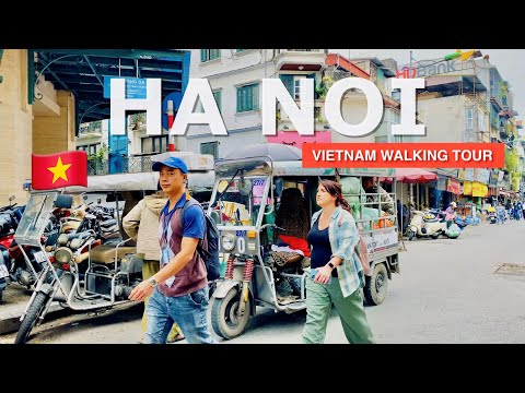 Vietnam Hanoi 🇻🇳 4K - Hanoi's Old Quarter Walking Tour #asmr