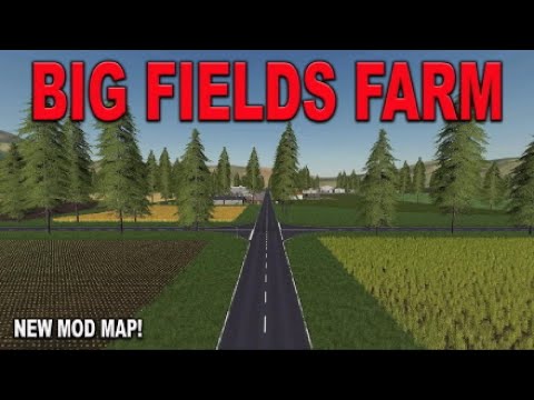“BIG FIELDS FARM” NEW MOD MAP! Farming Simulator 19 PS5 MAP TOUR (Review) FS19.
