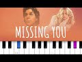 Missing You ~ Stephen Sanchez & Ashe (piano tutorial)