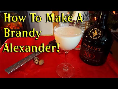 How To Make Brandy Alexander Cocktail! (Holiday Cocktails!)