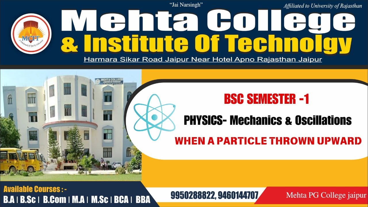 WHEN A PARTICLE IS THROWN VERTICALLY UPWARD 