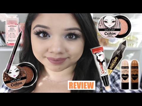 NEW Wet N Wild Review + Demo// Cushion Contour and Highlight + Concealer and Contour Sticks + More! Video