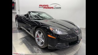 2011 Corvette 3LT Convertible 6.2L LS3 430hp Auto Chrome Wheels MagRide Black on Black only 51K kms!