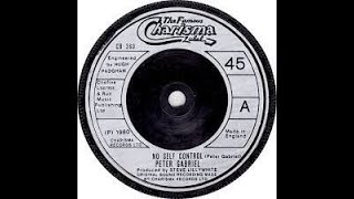 Peter Gabriel No Self Control Lyrics