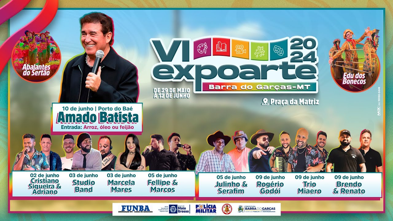 AO VIVO - ROGERIO GODOI - 09.06 FESTA DE SANTO ANTONIO / VI EXPOARTE 2024 EM BARRA DO GARÇAS/MT