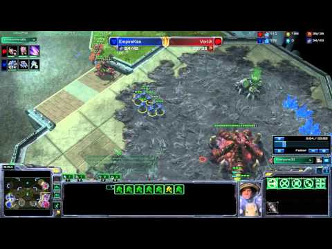 EmpireKas (T) vs Vortix (Z) ( Pro-Replay Cast) Part 1/3
