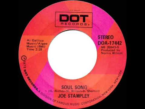 1973 HITS ARCHIVE: Soul Song - Joe Stampley (stereo 45--#1 C&W hit)