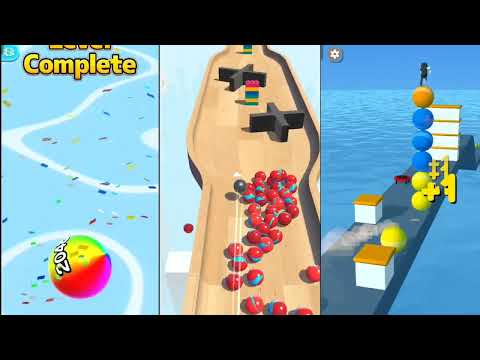 Ball Run 2048 vs Marble Run vs Stack Rider Gameplay Walktrough Android iOS 🎮🎮