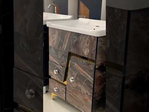 Brown hdhmr bathroom vanity cabinet, size: 24 x 18inch (l x ...
