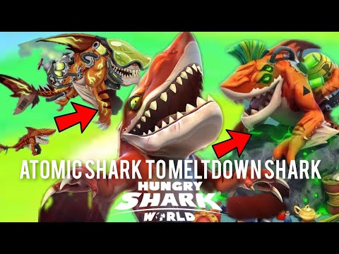 SHORT STORY : ATOMIC SHARK TO MELTDOWN SHARK ! - Hungry Shark World