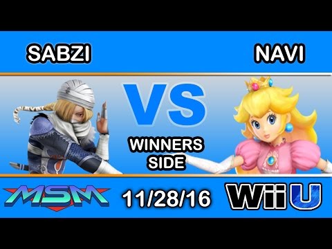 MSM 76 - SCB| Sabzi (Sheik) Vs. Navi (Peach) Winners Side - Smash Wii U