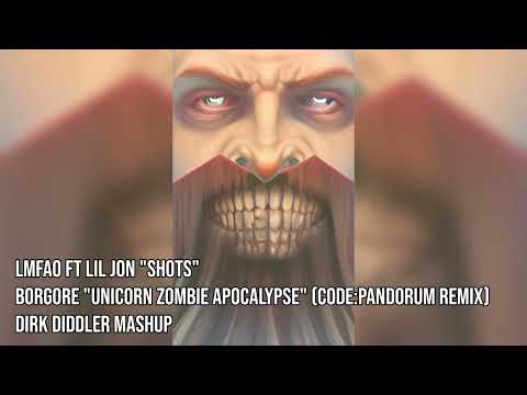 Lmfao ft. Lil Jon "Shots" + Borgore "Unicorn Zombie Apocalypse" (Code:Pandorum Remix) D.D.Mashup