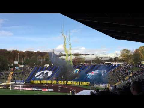 1. FC Saarbrücken Choreografie + Pyro Ludwigsparkstadion