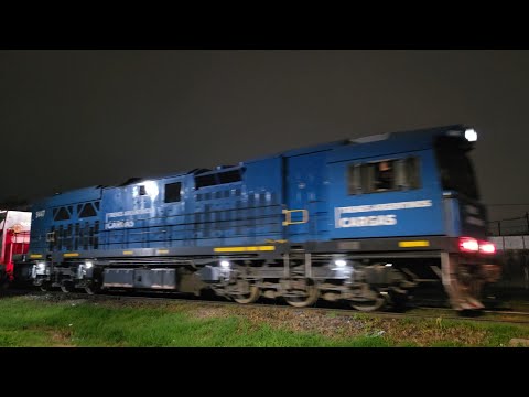 [8K] Tren cargado de Trenes Argentinos Cargas con la CRRC CDD-5A1 9447 pasando por Marcos Juárez!!!!