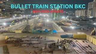 MUMBAI BULLET TRAIN STATION MAY 2024 PROGRESS