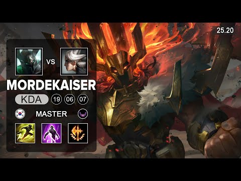 Mordekaiser vs Camille Top - KR Master - Patch 25.20 Season 15