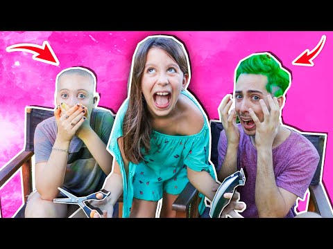 CORTANDOLE EL PELO A MIS HERMANOS