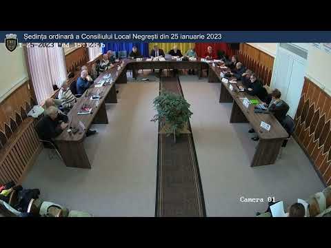 Ședința ordinară a Consiliului Local Negrești din 25 ianuarie 2023